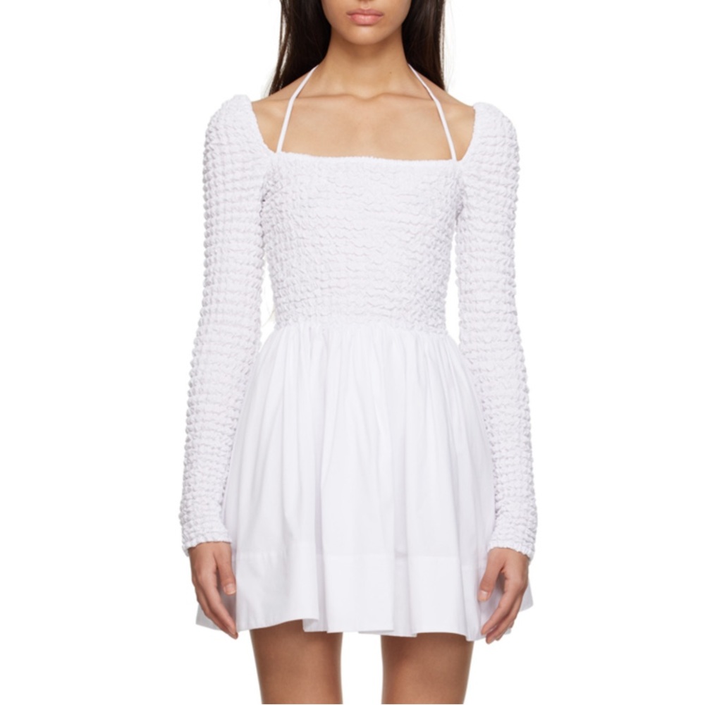 Staud Cassidy dress in white
